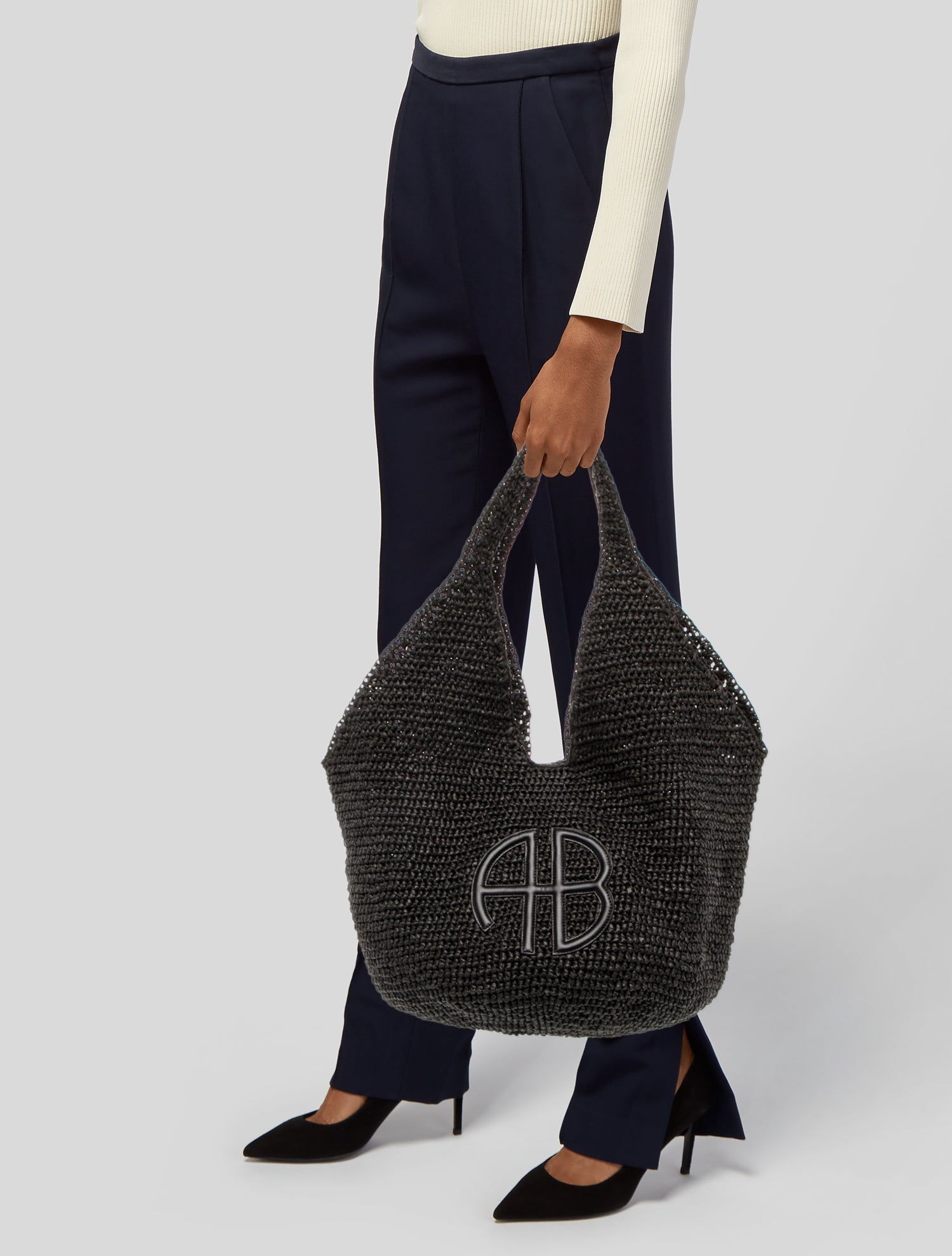 Anine Bing Raffia Hobo