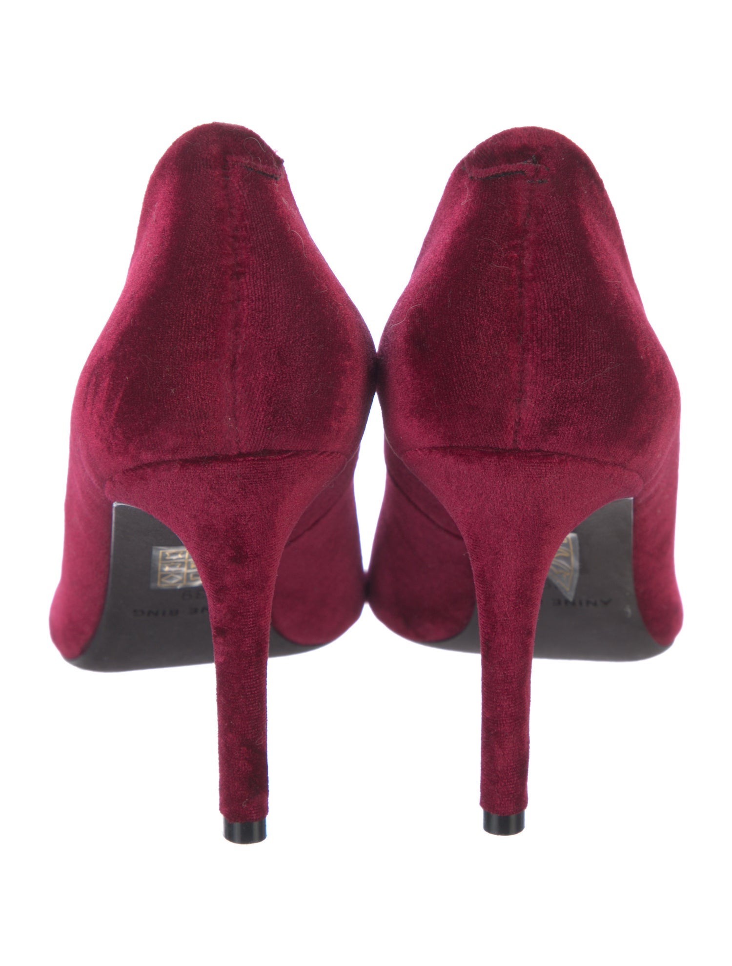 Anine Bing Velvet Pumps