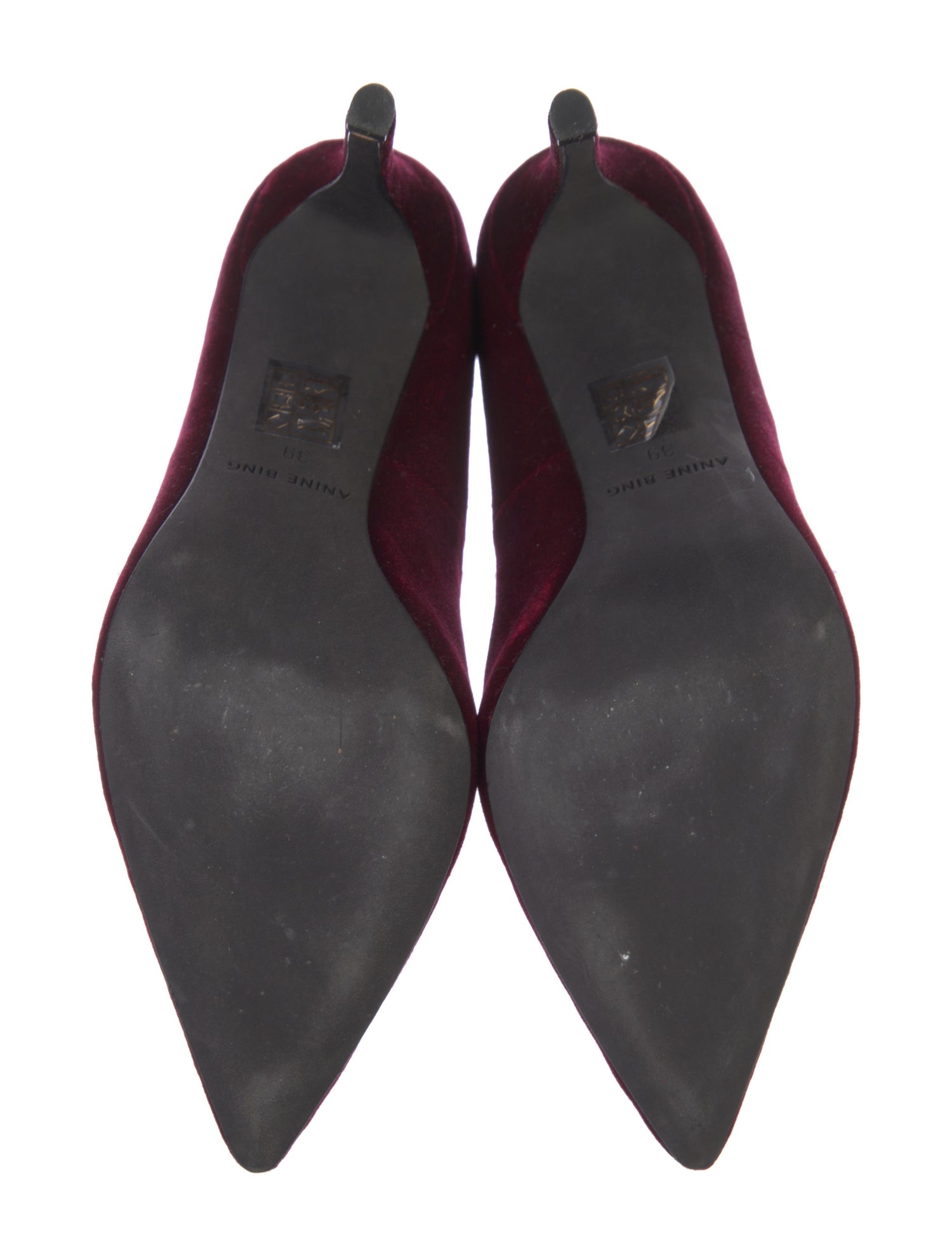 Anine Bing Velvet Pumps