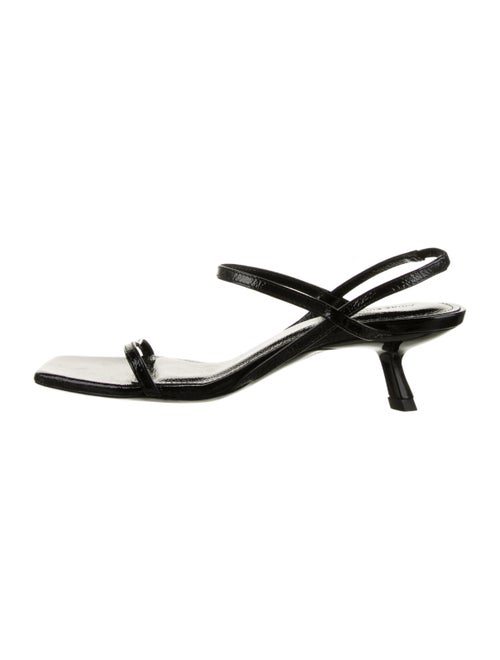 Anine Bing Patent Leather Slingback Sandals