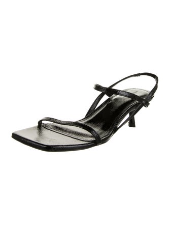 Anine Bing Patent Leather Slingback Sandals
