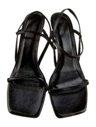 Anine Bing Patent Leather Slingback Sandals
