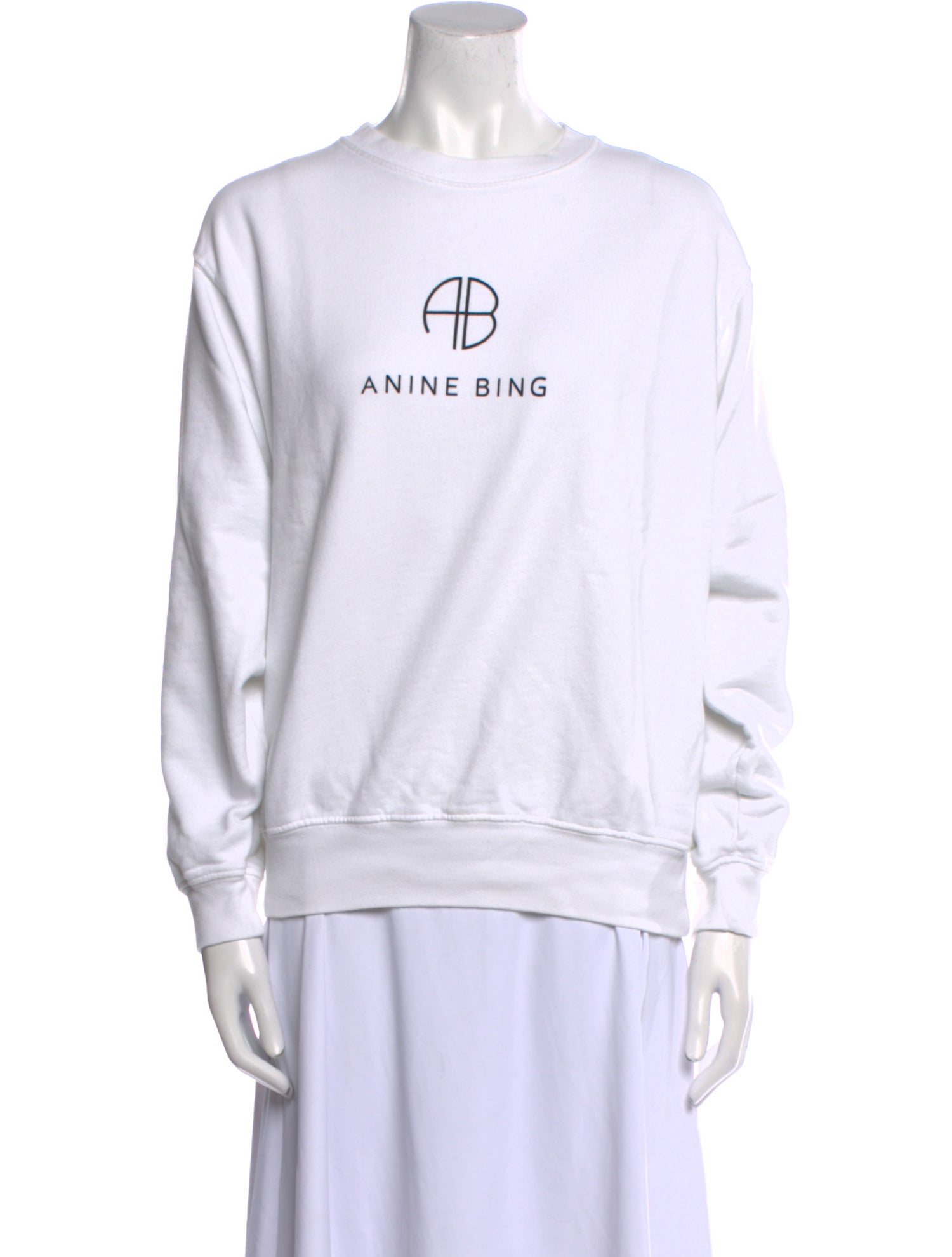 Anine Bing Graphic Print Crew Neck Sweatshirt