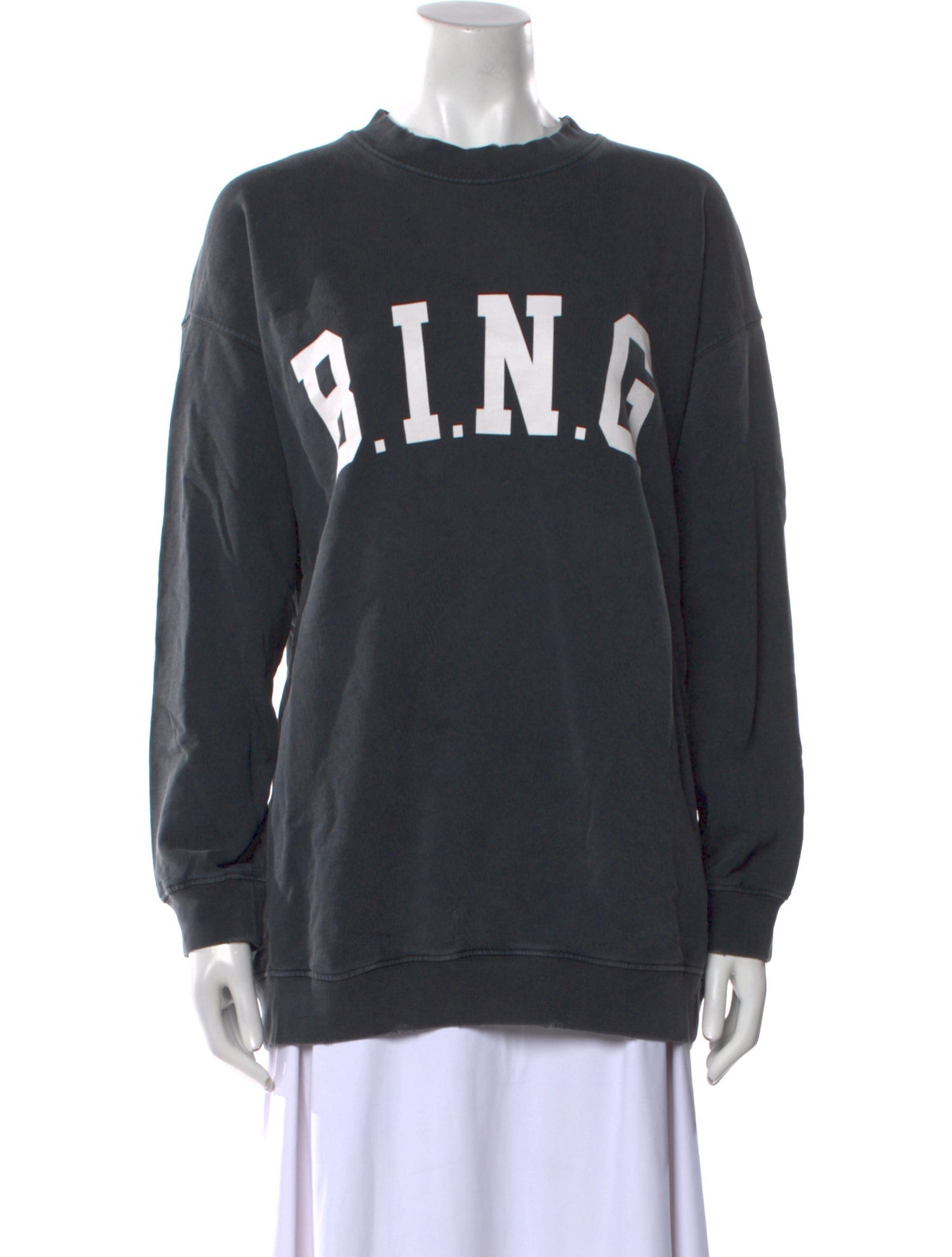Anine Bing Graphic Print Crew Neck Sweatshirt