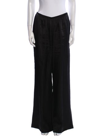 Anine Bing Silk Wide Leg Pants