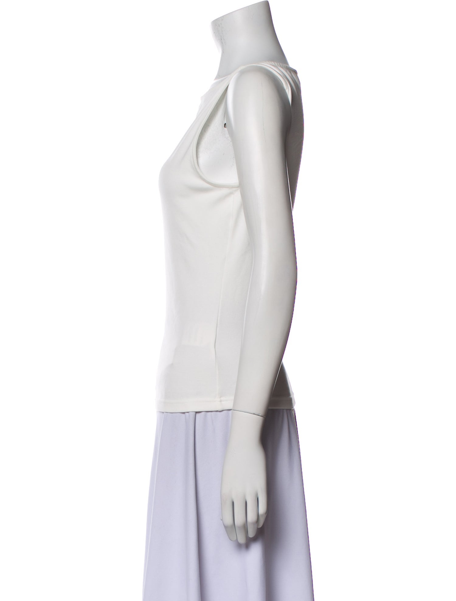 Anine Bing Bateau Neckline Sleeveless Top