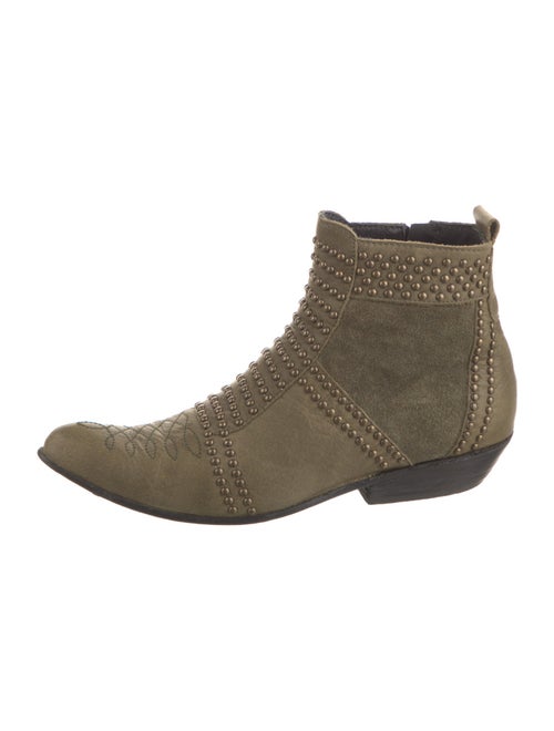 Anine Bing Suede Studded Accents Boots
