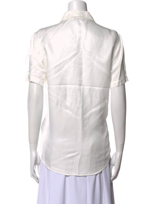 Anine Bing Short Sleeve Button-Up Top