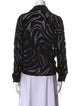 Anine Bing Printed Long Sleeve Button-Up Top