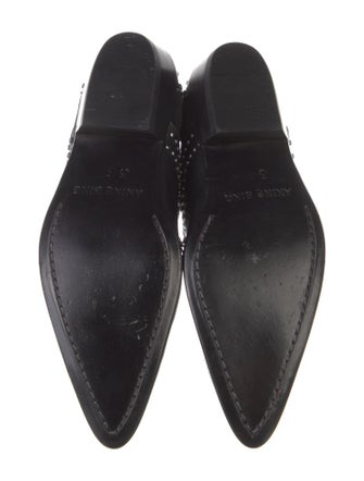 Anine Bing Leather Studded Accents Boots