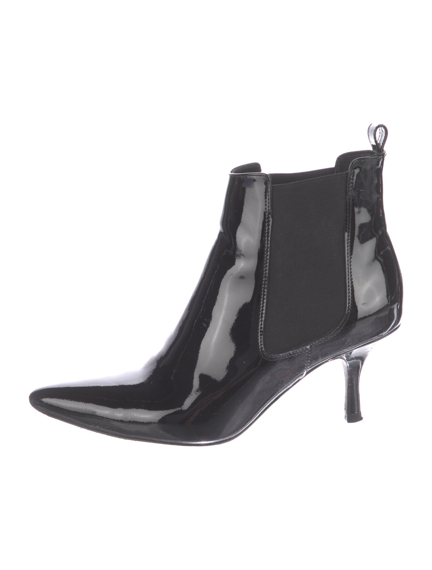 Anine Bing Patent Leather Chelsea Boots