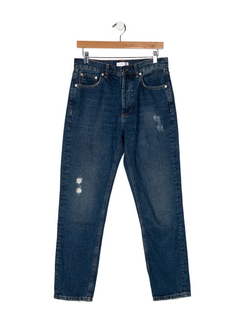 Anine Bing High-Rise Straight Leg Jeans