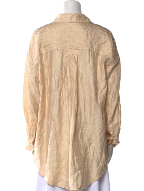 Anine Bing Long Sleeve Button-Up Top