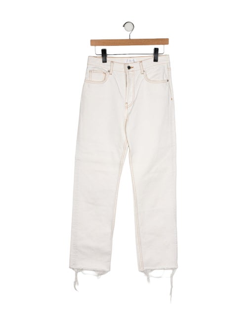 Anine Bing High-Rise Straight Leg Jeans