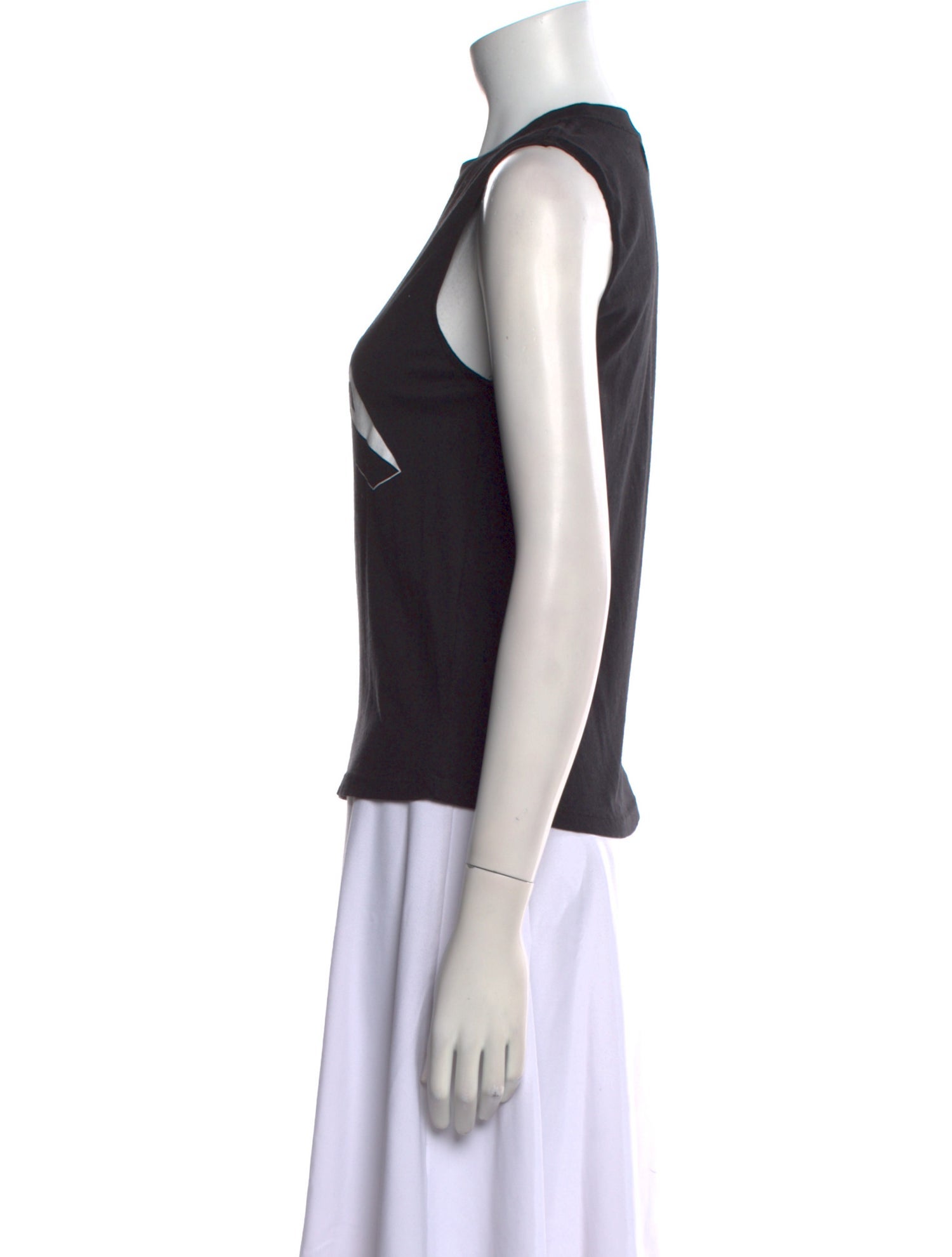 Anine Bing Graphic Print Crew Neck Top