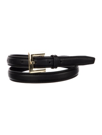 Anine Bing Skinny Leather Belt