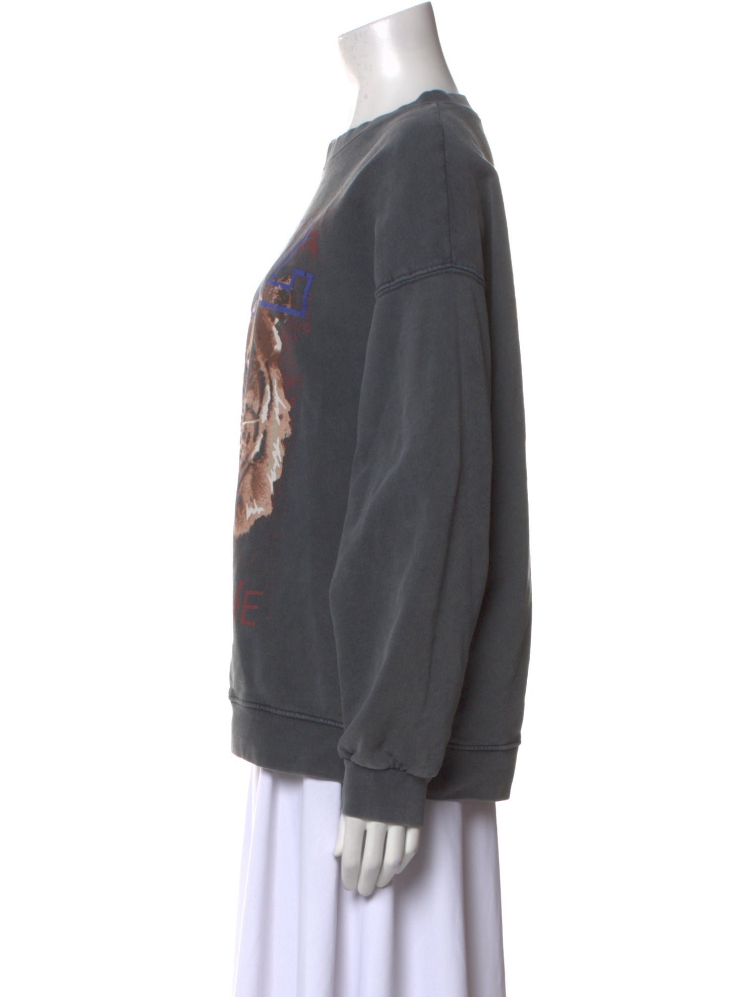 Anine Bing Graphic Print Crew Neck Sweatshirt