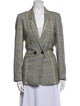 Anine Bing Houndstooth Print Blazer