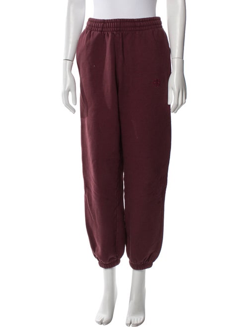 Anine Bing Embroidered Accent Sweatpants