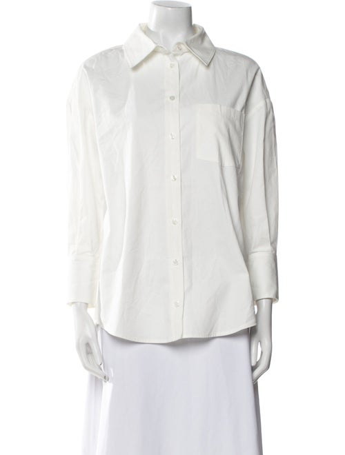 Anine Bing Three-Quarter Sleeve Button-Up Top