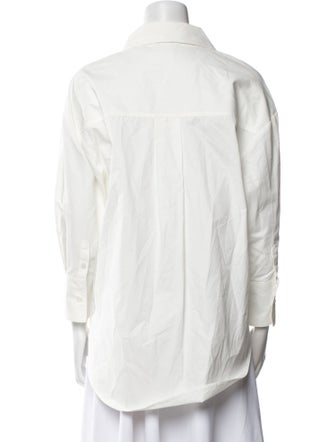 Anine Bing Three-Quarter Sleeve Button-Up Top