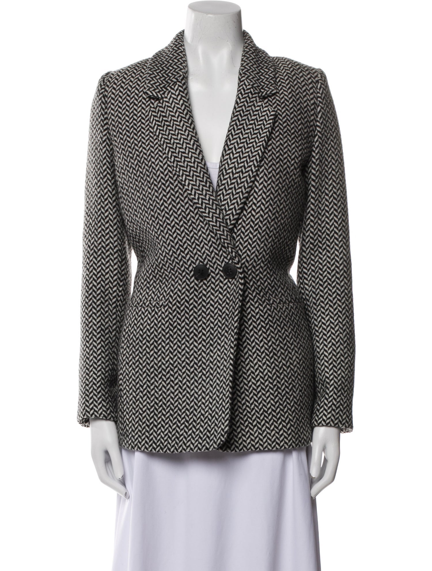 Anine Bing Tweed Pattern Blazer