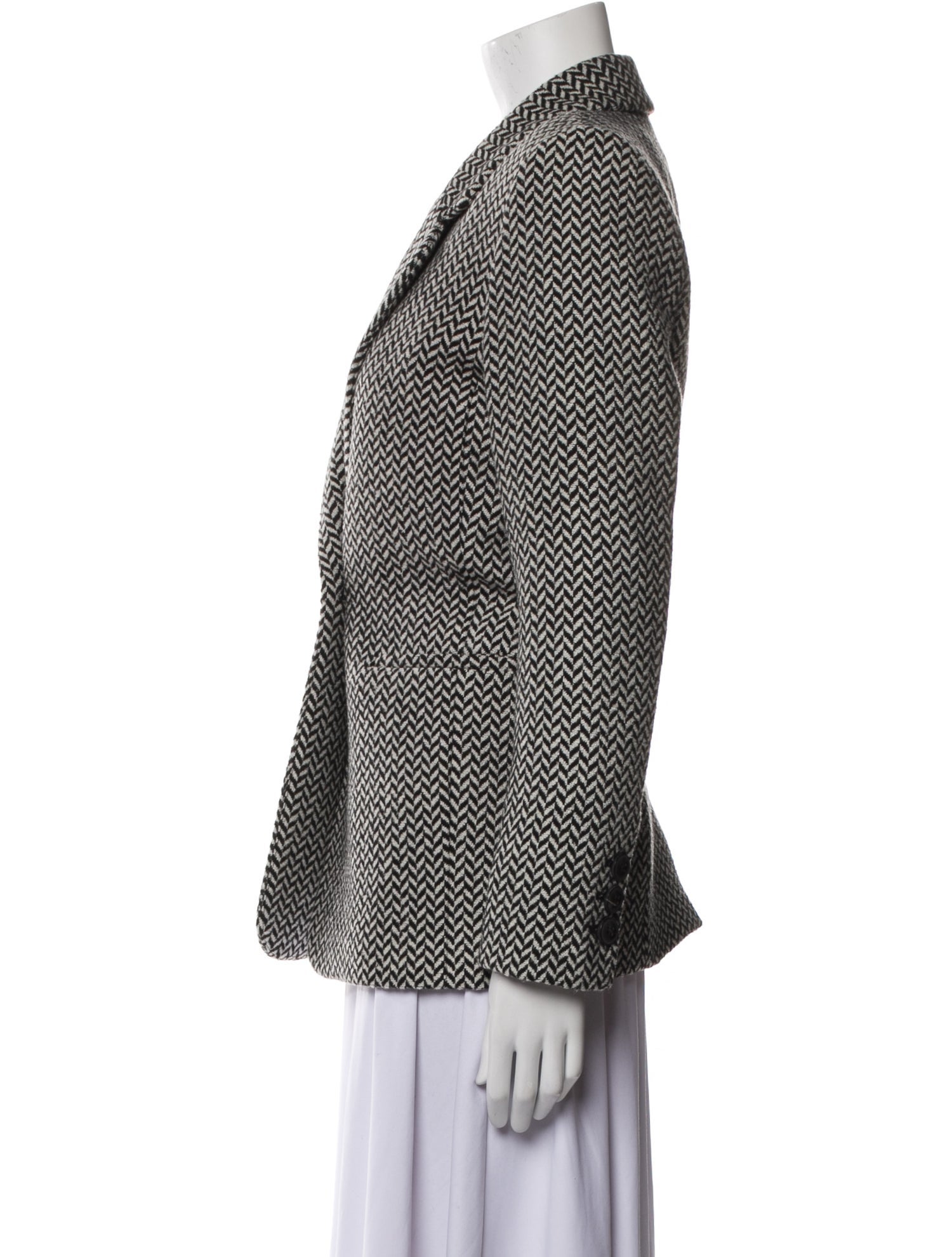 Anine Bing Tweed Pattern Blazer