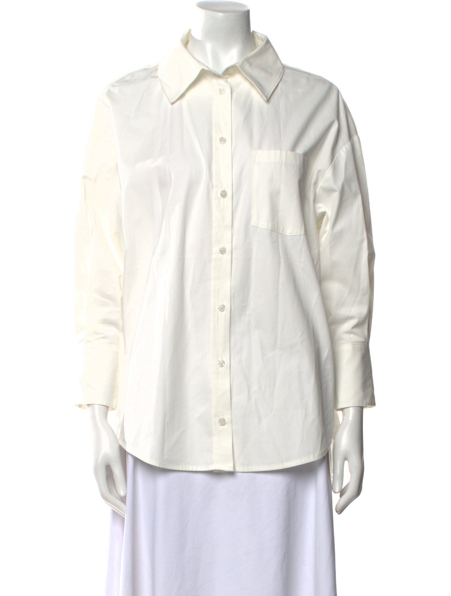 Anine Bing Three-Quarter Sleeve Button-Up Top