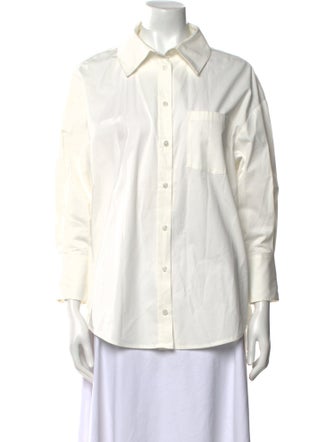 Anine Bing Three-Quarter Sleeve Button-Up Top