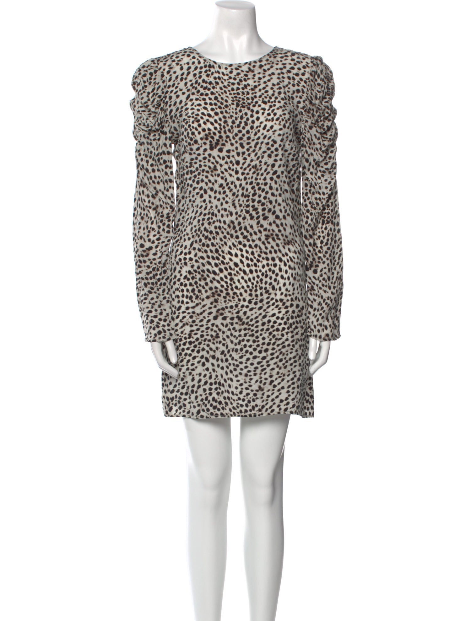 Anine Bing Animal Print Mini Dress