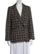 Anine Bing Tweed Pattern Blazer