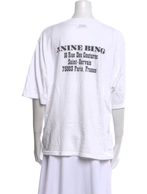 Anine Bing Graphic Print Crew Neck T-Shirt