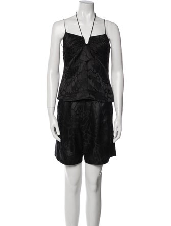 Anine Bing Silk Printed Skirt Set