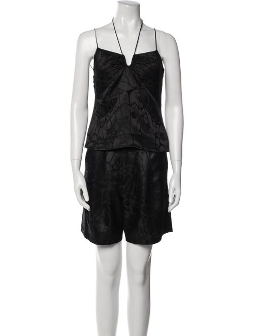 Anine Bing Silk Printed Skirt Set