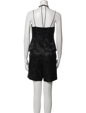 Anine Bing Silk Printed Skirt Set