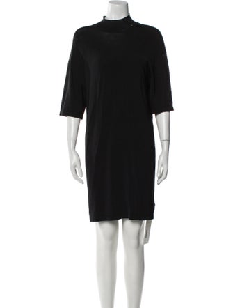 Anine Bing Mock Neck Mini Dress