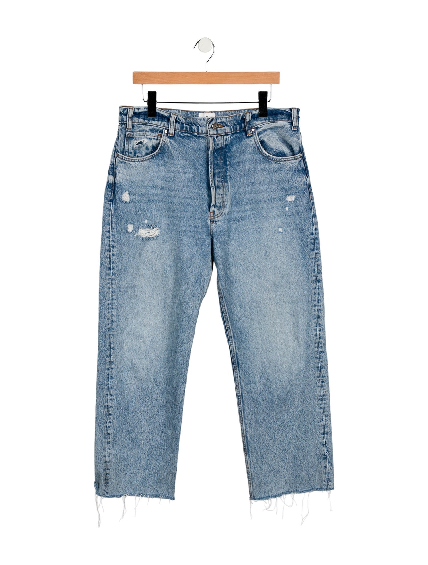 Anine Bing Mid-Rise Wide Leg Jeans