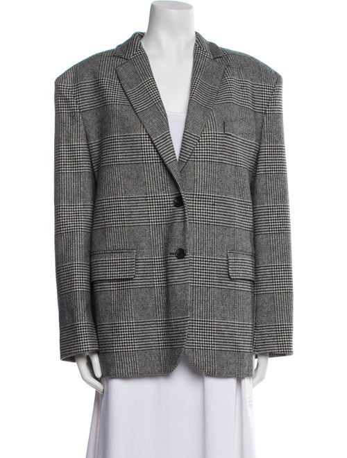 Anine Bing Houndstooth Print Blazer