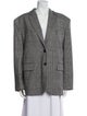 Anine Bing Houndstooth Print Blazer