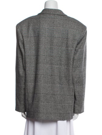 Anine Bing Houndstooth Print Blazer