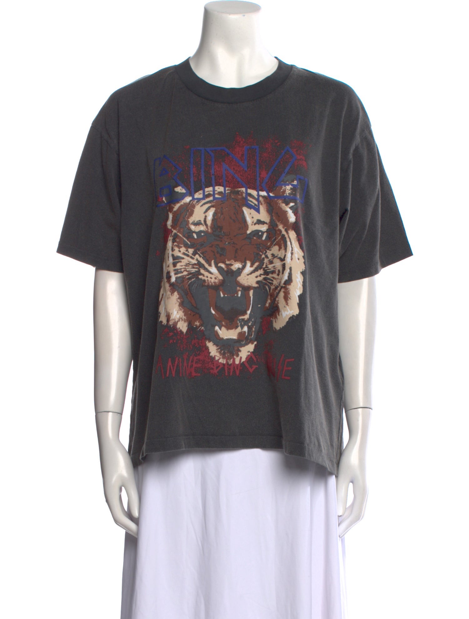 Anine Bing Graphic Print Crew Neck T-Shirt