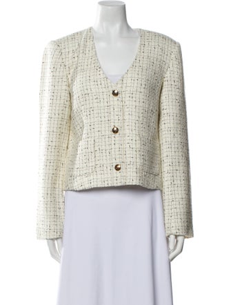 Anine Bing Tweed Pattern Evening Jacket
