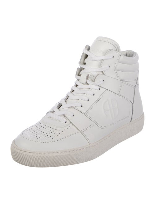 Anine Bing Leather Wedge Sneakers