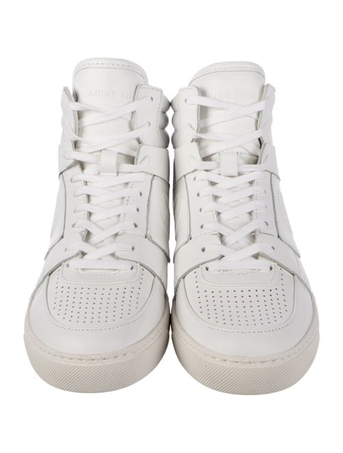 Anine Bing Leather Wedge Sneakers
