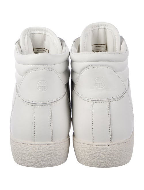 Anine Bing Leather Wedge Sneakers
