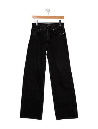 Anine Bing Mid-Rise Wide Leg Jeans