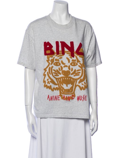 Anine Bing Graphic Print Crew Neck T-Shirt
