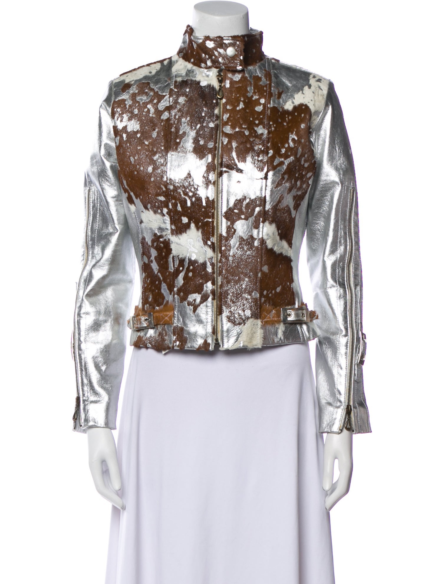 Anine Bing Leather Printed Vest