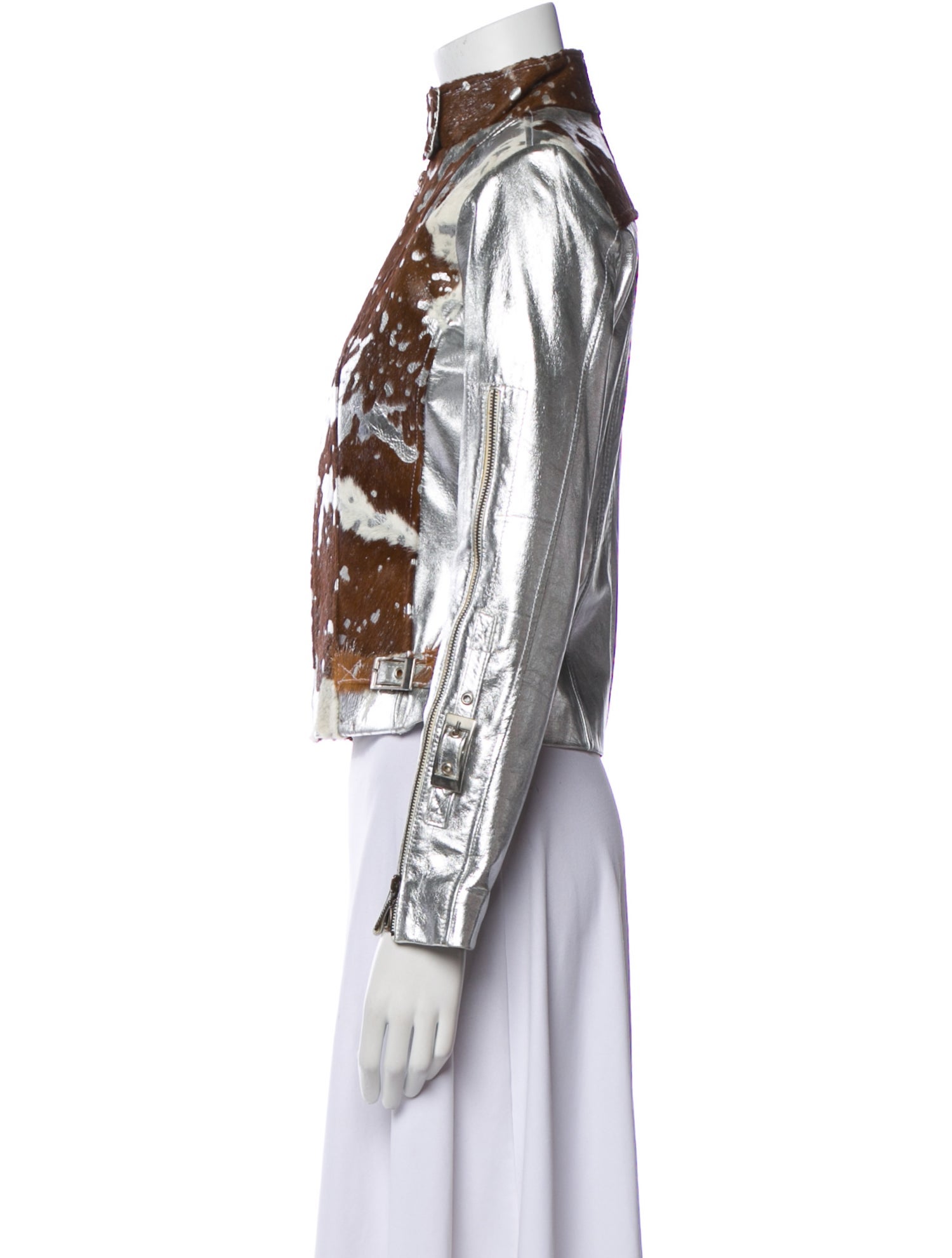 Anine Bing Leather Printed Vest