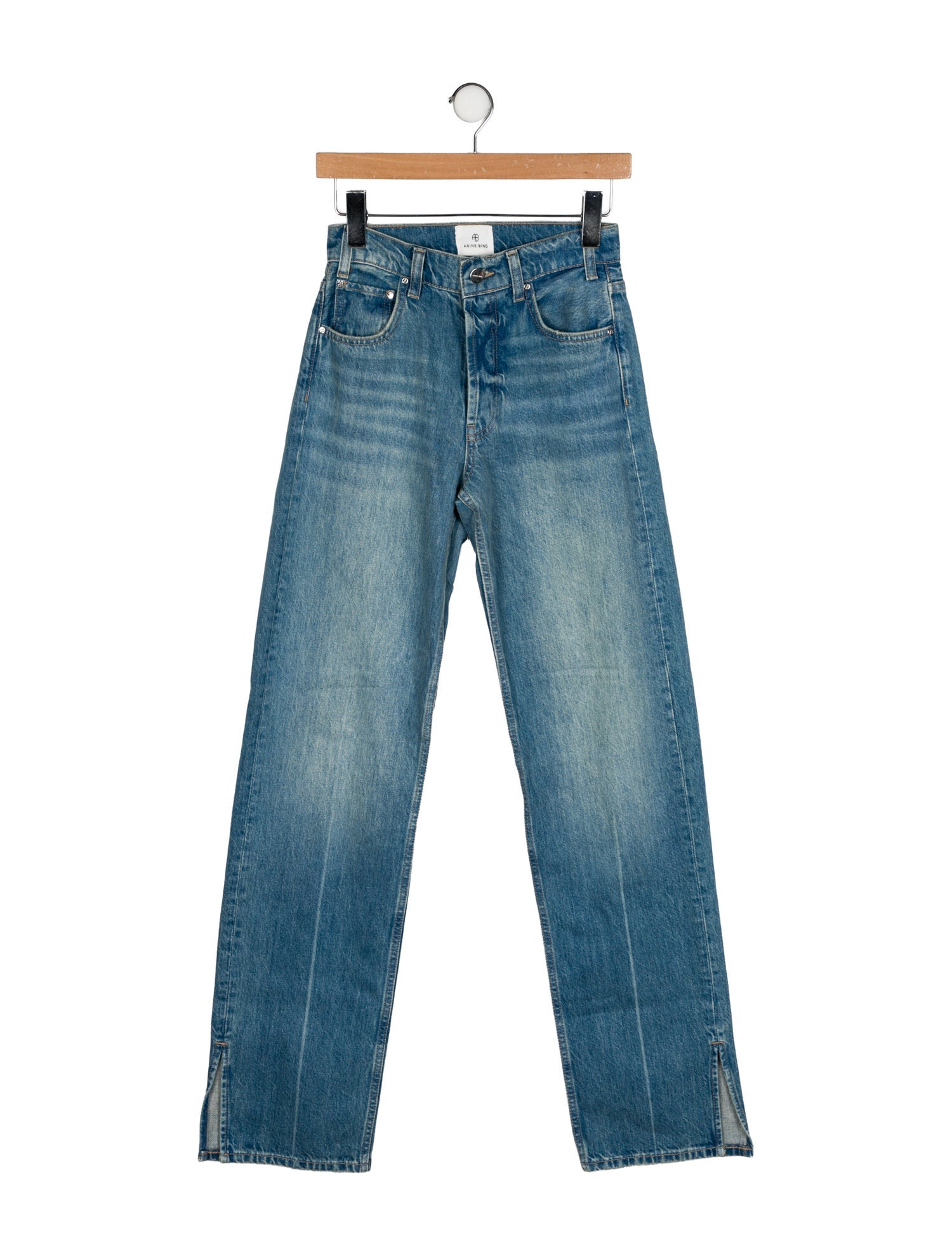 Anine Bing High-Rise Wide Leg Jeans